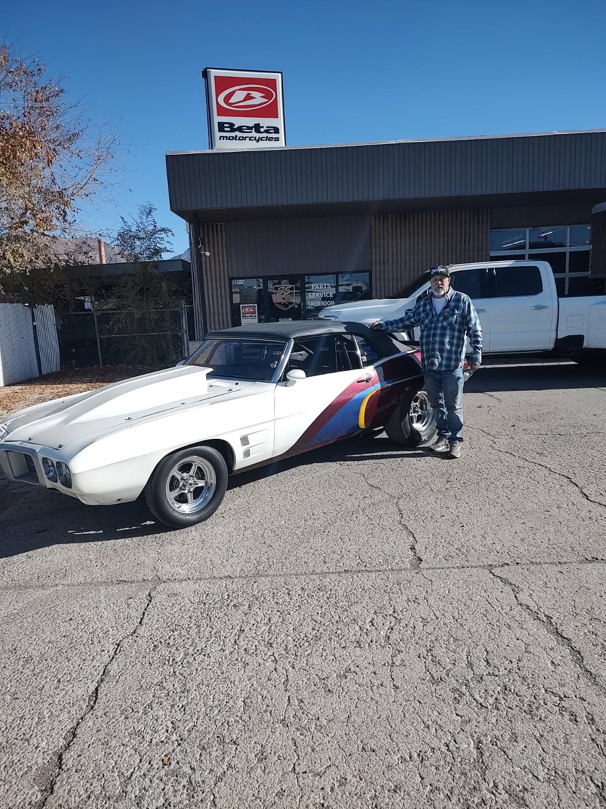 Brandon Stewart with the BSDR Pontiac